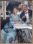 William Glackens At Mouquin's oil on canvas